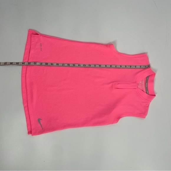Nike Women’s Golf Polo Sleeveless Pink 1/4 Zip Dryfit Tennis Golf Polo Small - Picture 7 of 12